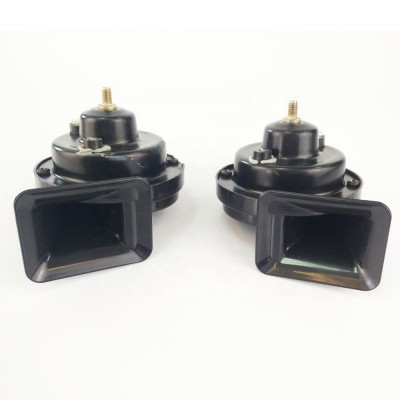 12V Loud Car Auto Electric Square Mouth Snail Horn Sound Level 110db