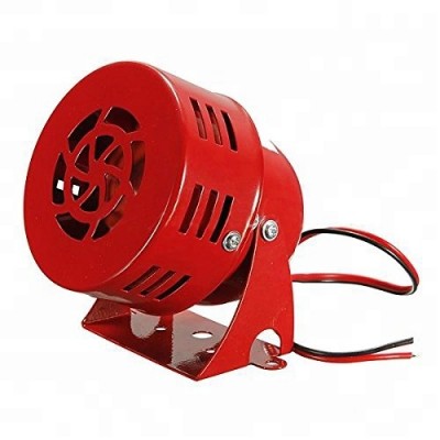 Automotive Air Raid Siren Horn Car Truck Motor Driven Alarm Red